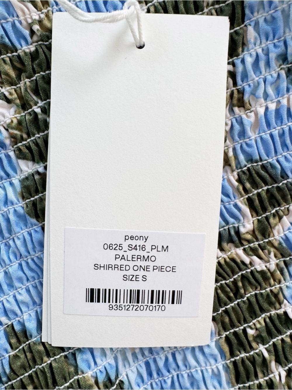 Free People x Peony Shirred One-Piece Swimsuit | NWT - Picture 6 of 9